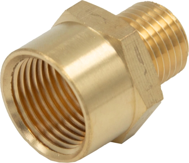 Külső 1/4" × belső 3/8" menetes redukció légtechnikai alkalmazásokhoz