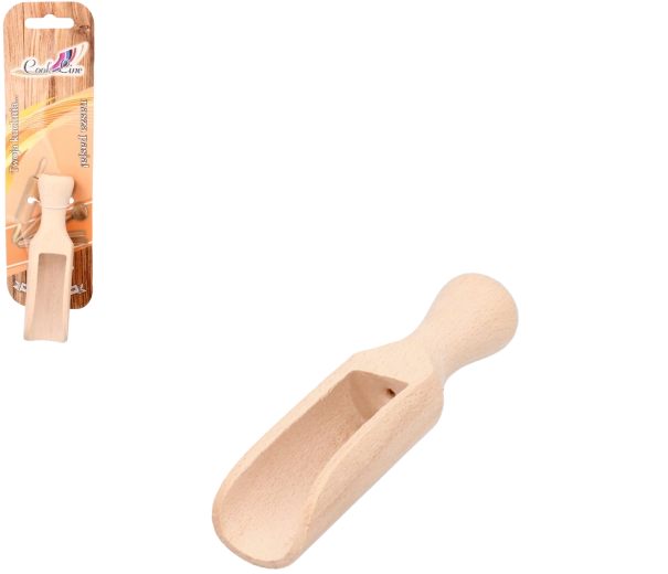 Bükkfából készült fa adagolókanál 10 cm