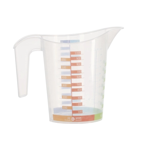 Műanyag mérőkancsó 1 l fogantyúval