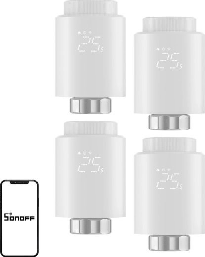 Sonoff ZigBee termosztátfej TRVZB (4 db)