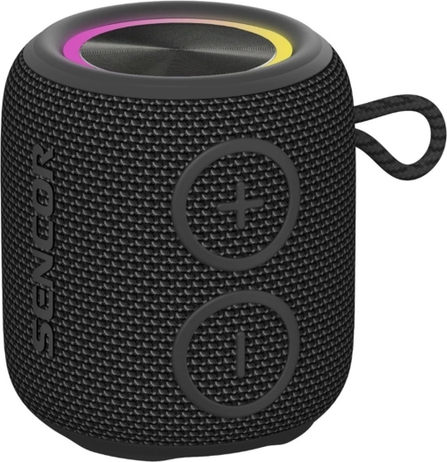 Sencor Sirius 2 Micro fekete 5W Bluetooth hangszóró LED-del és TWS-sel