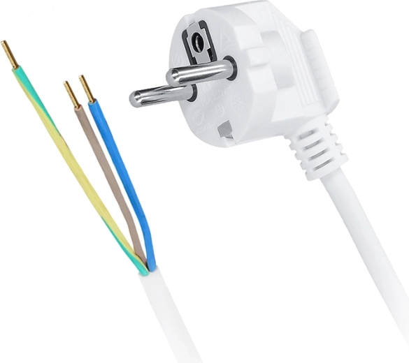 Solight flexo zsinór 3× 1,5 mm2 fehér 5 m