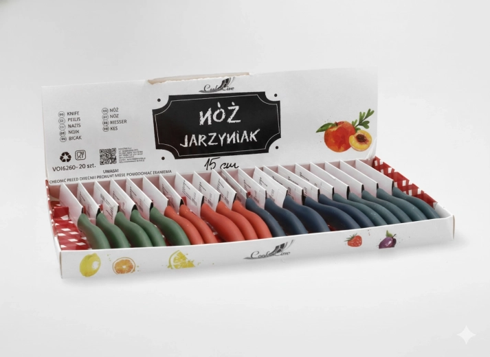 15 cm-es zöldségkés, 20 darabos csomag