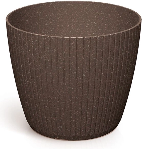 Lamia Eco Wood virágtartó 15,8 cm – kávé