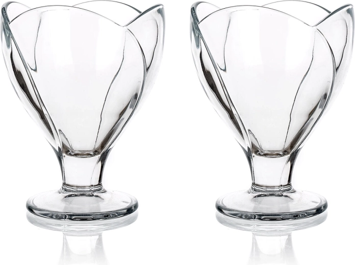 ICEVILLE üveg fagylaltos tálak 216 ml – 2 darabos készlet