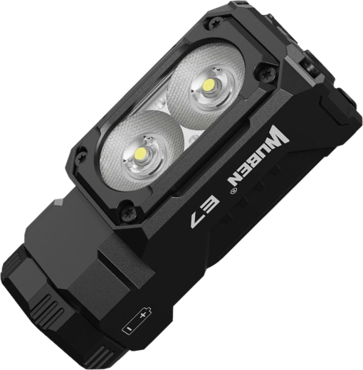 Wuben E7 fejlámpa/kézilámpa 1800 lm 6500K, fekete