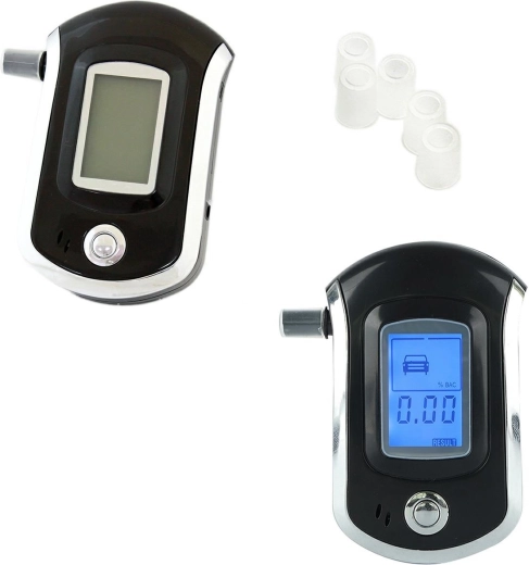 Kézi digitális alkoholszonda 5 pótfejjel