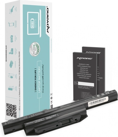 Movano akkumulátor Fujitsu Lifebook E744 és E753 modellekhez 4400 mAh 48 Wh