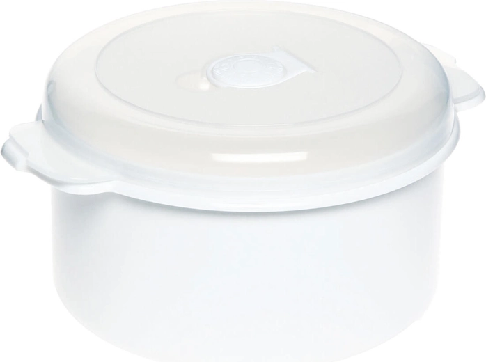 1,5 l‑es mikrohullámú tál szelepelt tetővel és dátumjelzővel