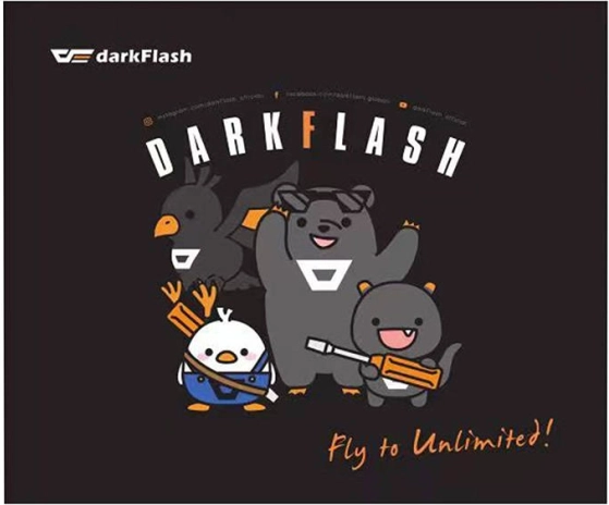 Darkflash fekete gamer egérpad 30 × 25 cm