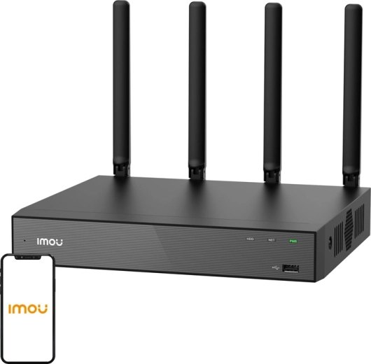 Imou Wi‑Fi IP videorögzítő 18 csatornás (Wi‑Fi 6, 4K, H.265, akár 16 TB)
