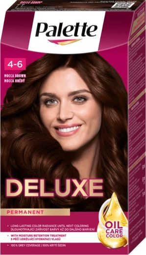 Palette Deluxe 4-6 mokka barna, tartós hajfesték 50 ml
