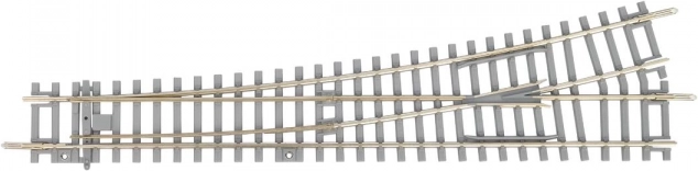 Piko kitérő bal beton talpfákkal