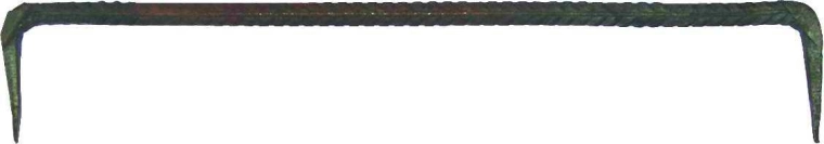 Kovácsolt ácskapocs 300 × 12 mm