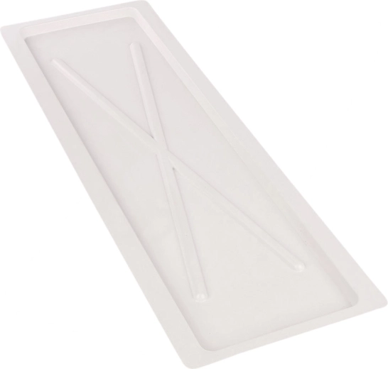 Metpol fehér széles csepegtetőtálca 75 × 24,7 cm, 80 cm-es konyhai csepegtetőhöz