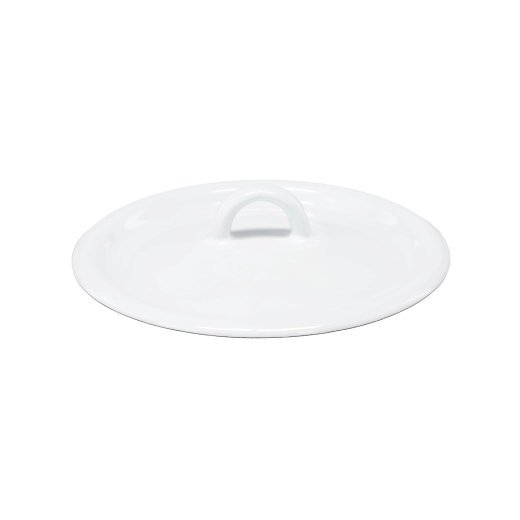 Zománcozott fedő fehér/krémszínű 16 cm