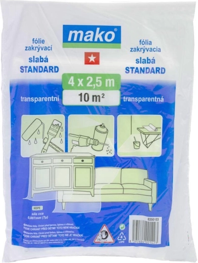 Takarófólia 4 × 2,5 m, 7 µm