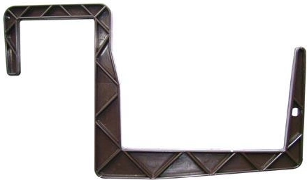 Műanyag balkonláda-tartó 11 × 15 cm, barna