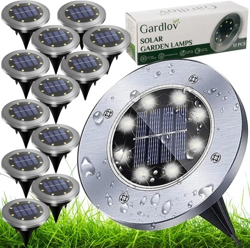 Szolár kerti LED lámpák - 12 darab