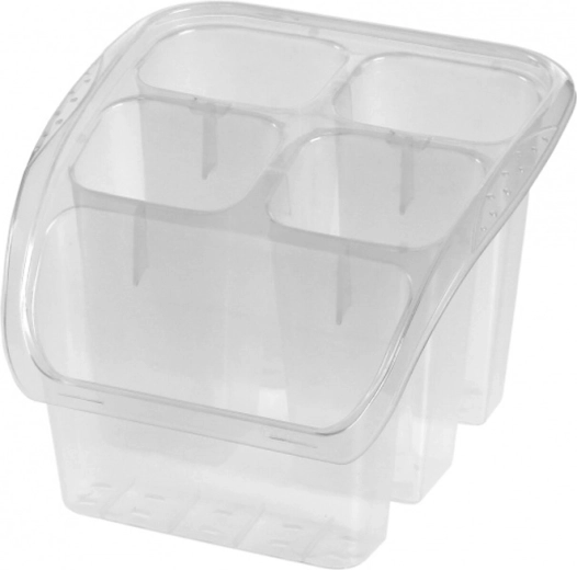 Átlátszó evőeszközcsepegtető