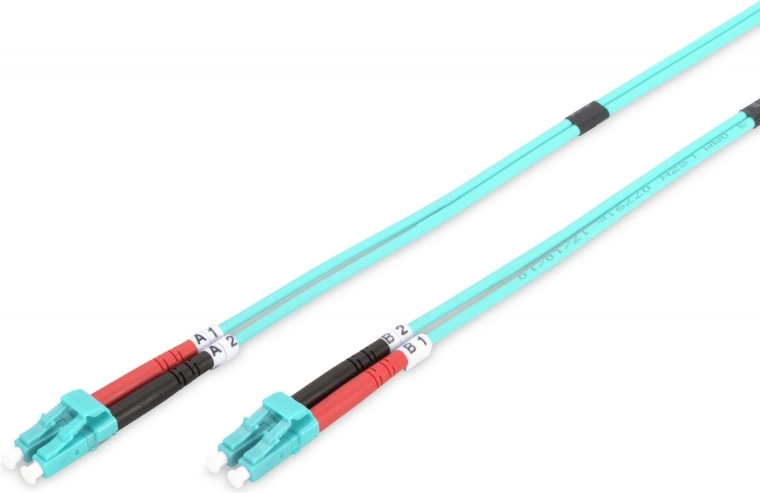 Optikai patch kábel LC–LC OM3 duplex 5 m LSOH