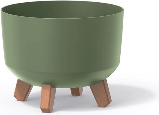 Gracia Standard lábakon álló virágcserép 20 cm – földzöld