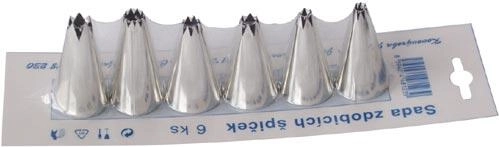 Ónozott fémből készült díszítőcső készlet, 6 db