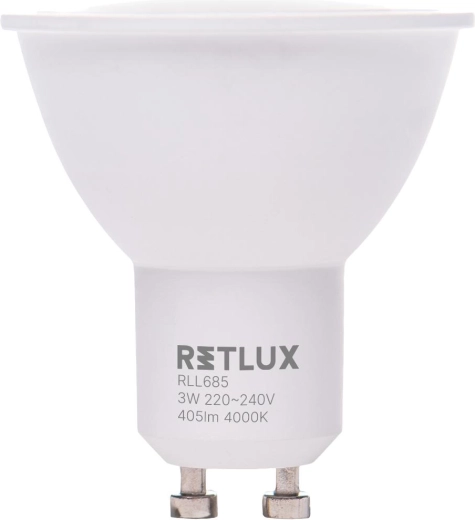 Retlux GU10 3 W-os nappali fehér LED-izzó