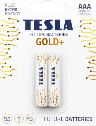 Alkáli elemek AAA Tesla Gold+ 2 db