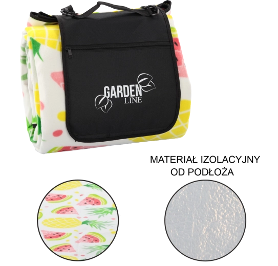 Piknikpléd szigeteléssel Gyümölcs 300 × 200 cm