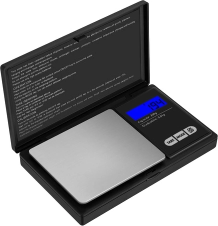 Ruhhy zseb digitális ékszermérleg 200 g / 0,01 g védőkupakkal és LCD kijelzővel