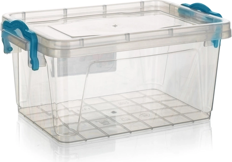 Gema téglalap alakú doboz 1,5 l türkiz fogantyúkkal