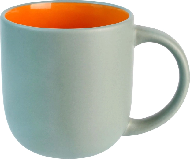 Kerámia bögre 435 ml zöld–narancssárga