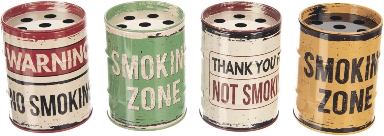 Bádog hamutartó Smoking 8 cm (4 dekor vegyesen)