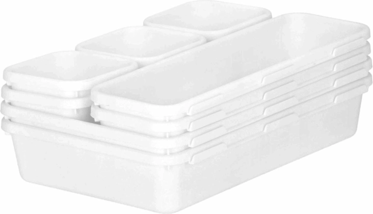 Ag641c moduláris 8 részes fehér rendszerező