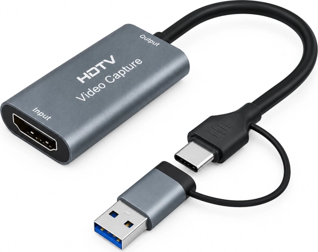 Renew force HDMI videó rögzítőkártya USB 3.0/USB‑C (4K bemenet, 1080p 60 fps)