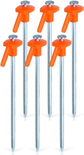 21 cm-es sátorcövek készlet – 6 db