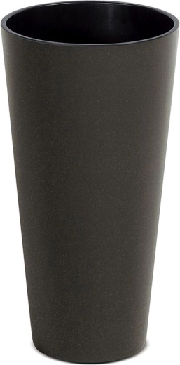 Tubus Slim Eco Wood virágcserép 20 cm – kávé