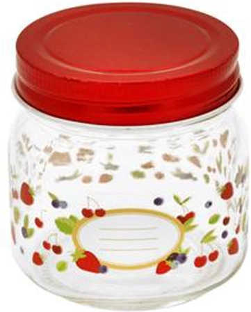 Toro befőttesüveg 250 ml gyümölcsmintás tetővel