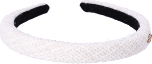 Fonott hajpánt, fehér