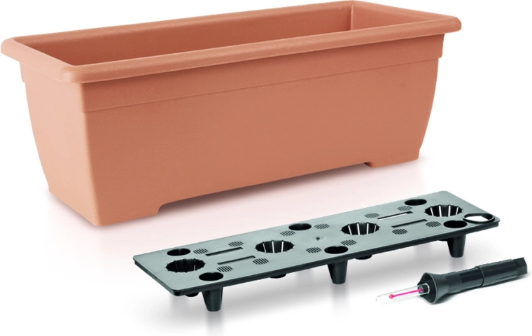Önöntöző balkonláda BALCONY CAN 50 cm terrakotta