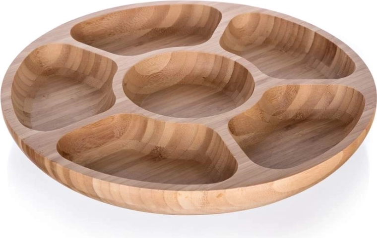 Osztott bambusz szervírozó tál BRILLANTE 31,5 cm