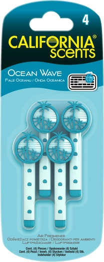 California Scents Ocean Wave szellőzőrácsra rögzíthető illatpálcák