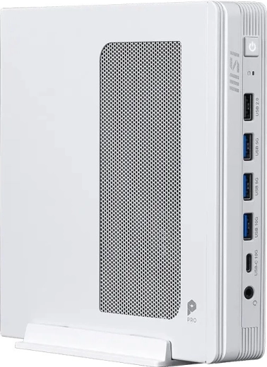 Kompakt PC PRO DP10 Intel Pentium G7400-zal, Wi‑Fi-vel, OS nélkül, fehér