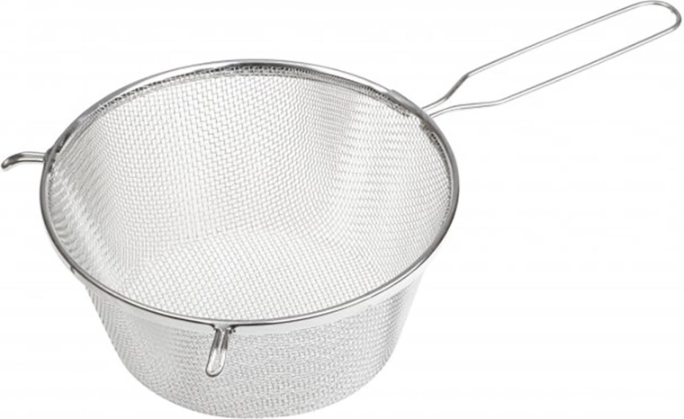 Culinaria 19,5 cm-es, horganyzott fémből készült olajsütő szűrőkanál