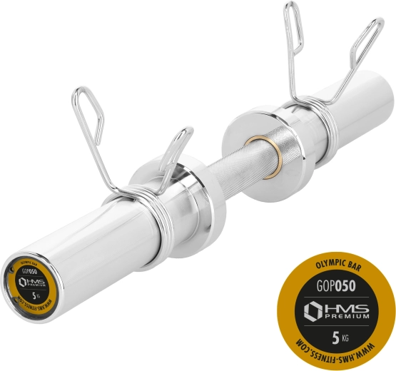 Egykezes olimpiai rúd HMS 50 cm, 5 kg