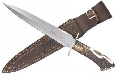 Muela Bear nagy vadászkés 24 cm, szarvasagancs, bőrtok