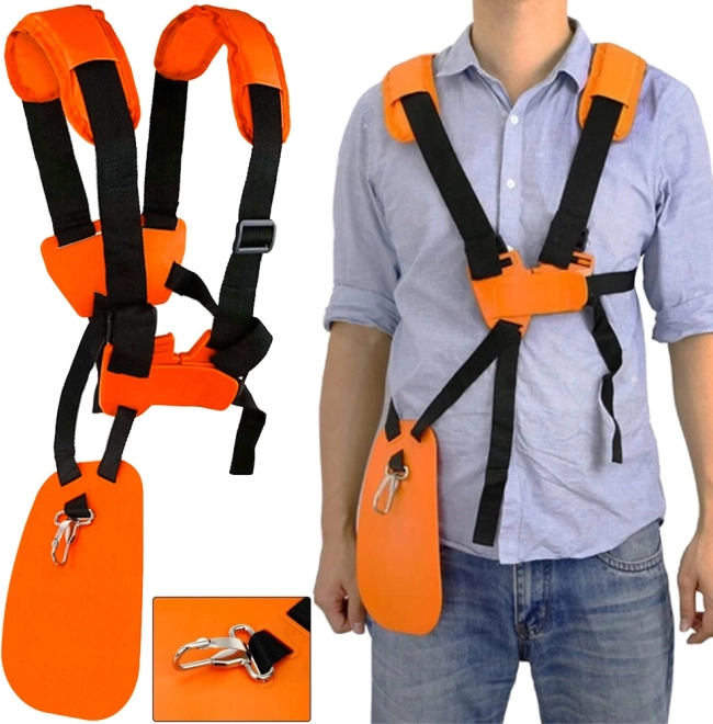 Állítható kényelmes heveder benzinmotoros kaszákhoz