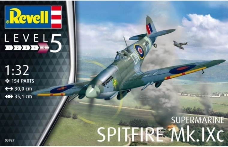 Plasztik repülőgép modell Spitfire Mk.IXC összeszerelésre