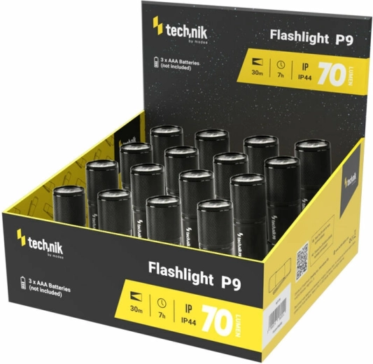 Technik MT-P9 zseblámpa 70 lm, hatótáv 30 m